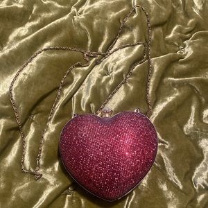 Vintage Sparkly Heart Purse
